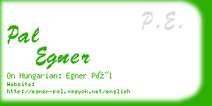pal egner business card